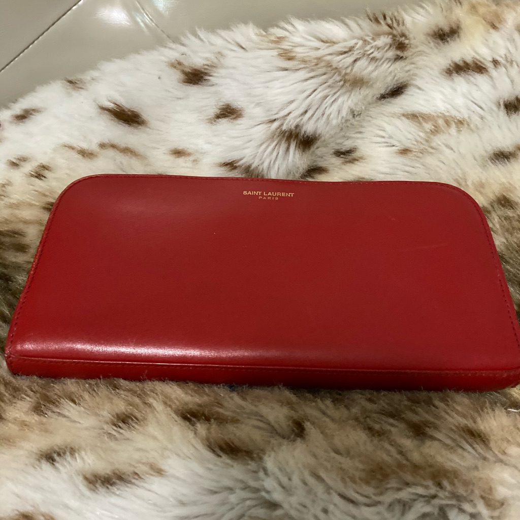 Authentic Ysl Zip Wallet